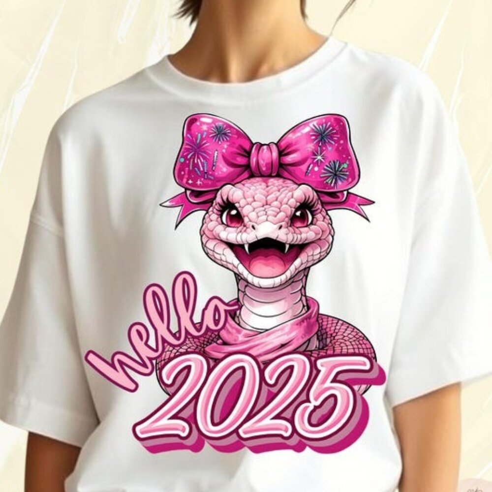 Year Of The Snake New Year 2025 T-Shirt, Hello 2025 T-Shirt, New Year T-Shirt